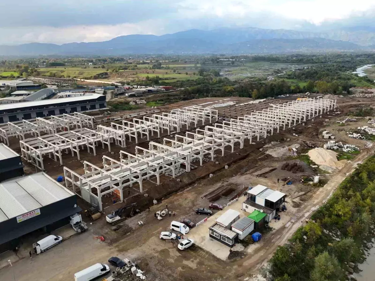 Düzce’de Modern Sanayi Sitesi İnşaatı Hızla İlerliyor