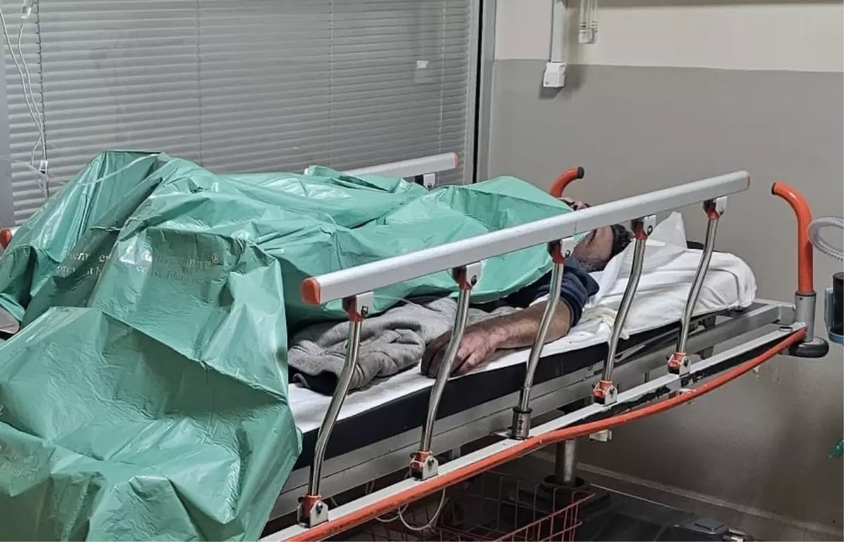 Alevlerin Sıçradığı Adam Hastaneye Kaldırıldı