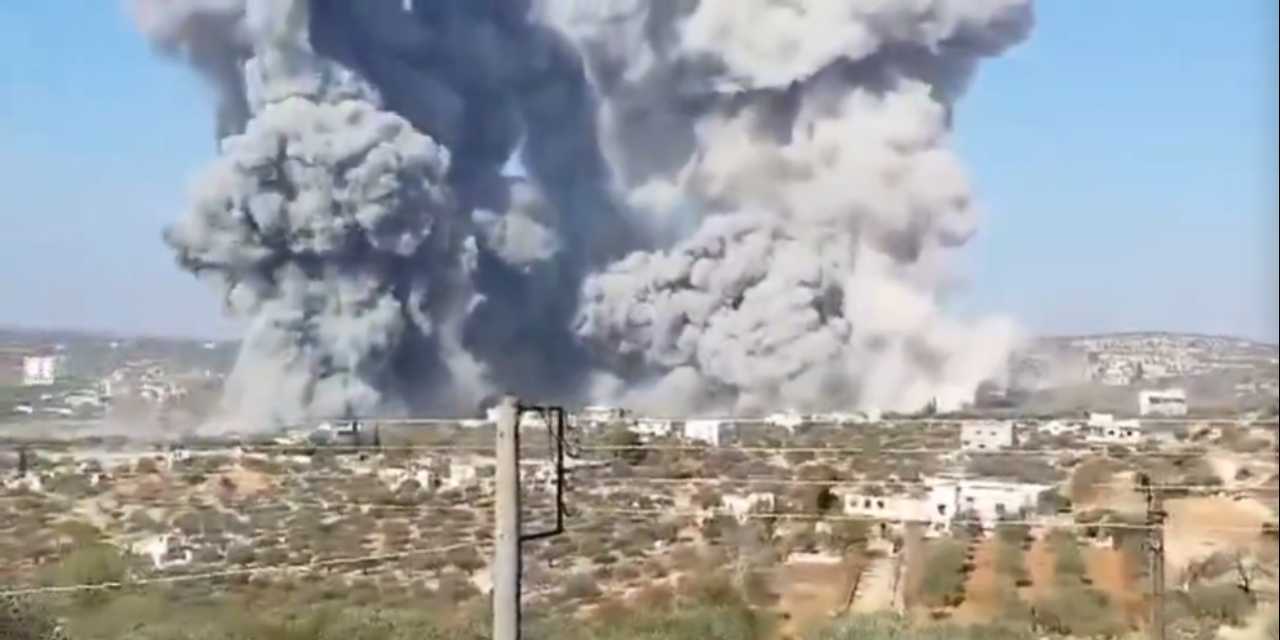 İdlip’te büyük bir patlama meydana geldi