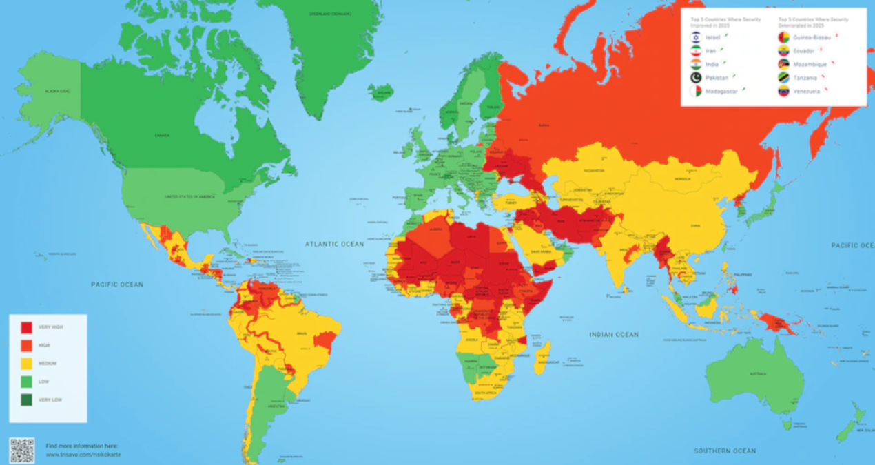 Dünya risk haritası güncellendi: Türkiye’de yaşamak bile riskli hale geliyor
