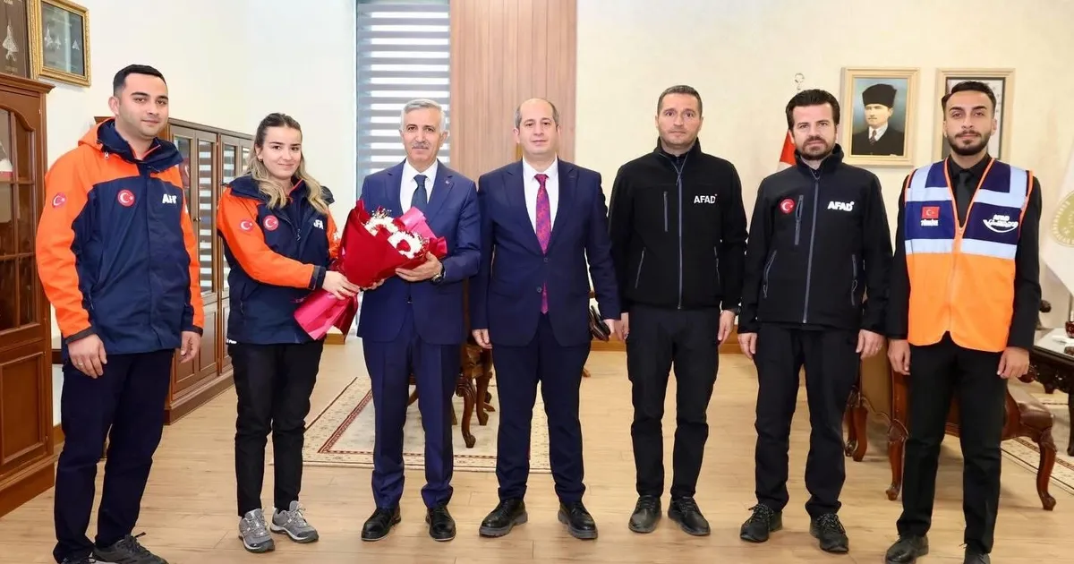 Kahramanmaraş AFAD heyetinden Vali Ünlüer’e ziyaret