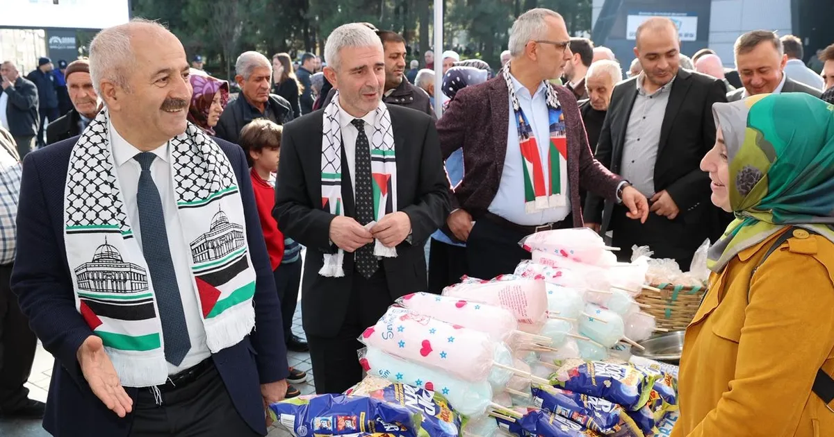 Kocaeli Gebze’de Filistin’e destek kermesi düzenlendi