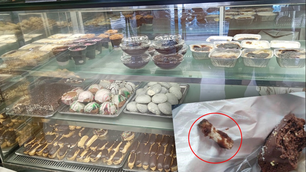 Pastaneden kurabiye aldı, içinden çıkanı görünce şoka uğradı