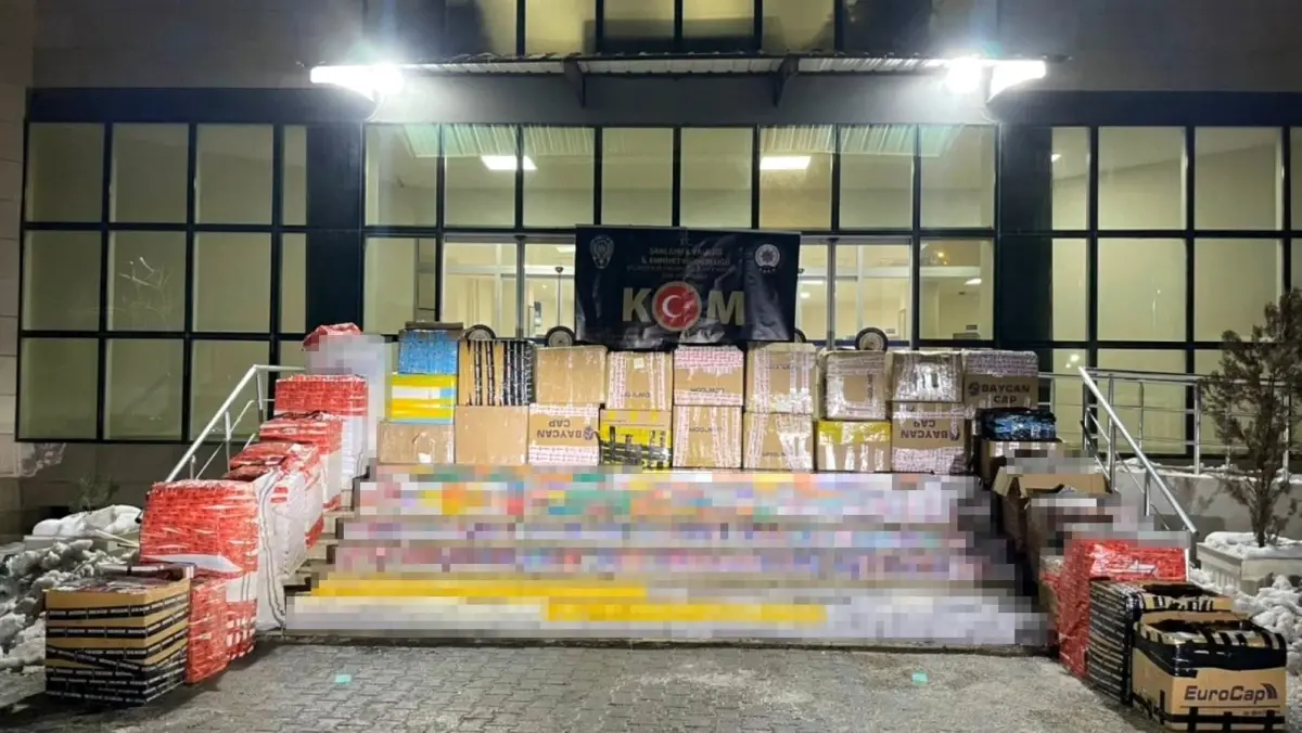 Şanlıurfa’da 15 Milyon TL’lik Kaçak Sigara Operasyonu